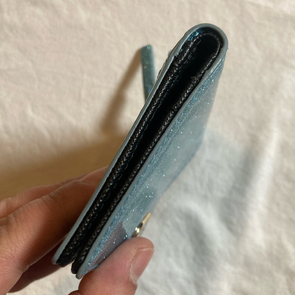 Kate Spade Teal Glitter Card Holder - Picture 10 of 16